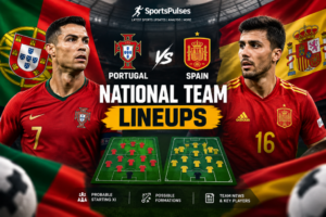 Portugal vs Spain on pg 1